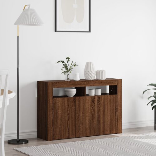 vidaXL Komoda Smeđi hrast Inženjersko drvo 116 x 30 x 75 cm Komoda Cijene