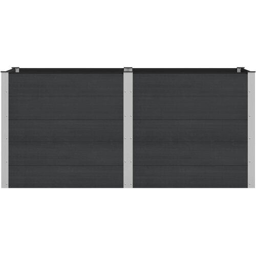  Povi&amp;scaron;ena vrtna gredica Crna 200 x 100 x 91 cm Slike