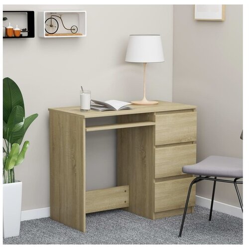  Radni stol boja hrasta sonome 90 x 45 x 76 cm od iverice Cijene
