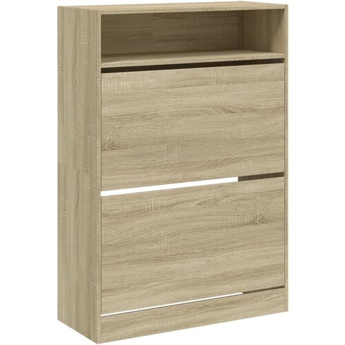 vidaXL Omarica za čevlje z 2 predaloma sonoma hrast 80x34x116 cm, (21025077) Cene