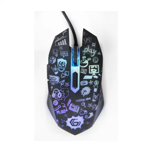  Miš GEMBIRD 6-button optical LED mouse, black,...