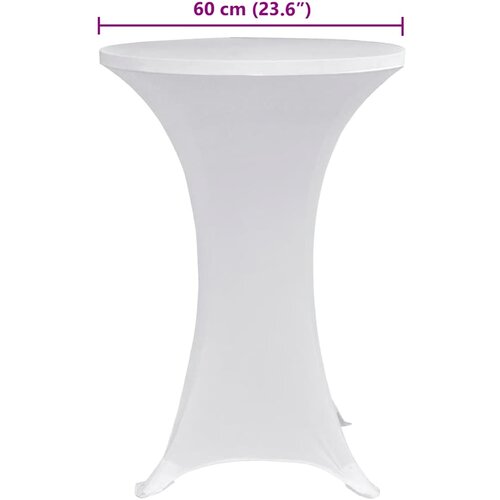  Navlaka za stol za stajanje &amp;Oslash; 70 cm bijela rastezljiva 4 kom Slike