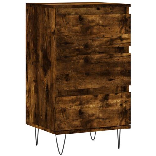  Komoda boja dimljenog hrasta 40 x 35 x 70 cm konstruirano drvo Slike