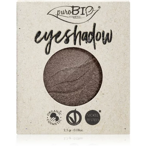 puroBIO cosmetics Compact Eyeshadows senčila za oči nadomestno polnilo odtenek 19 Intense Gray 2,5 g