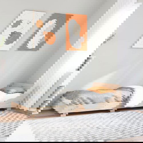 Furnova Posteljni okvir brez vzmetnice 100x200 cm trdna borovina, (21942471) Slike