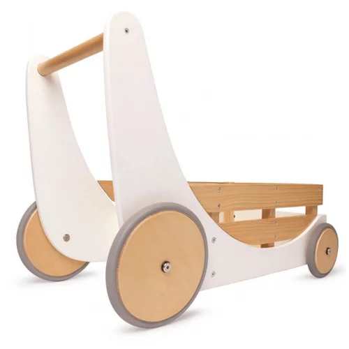 Kinderfeets drveni spremnik za igračke i hodalica Cargo Walker White