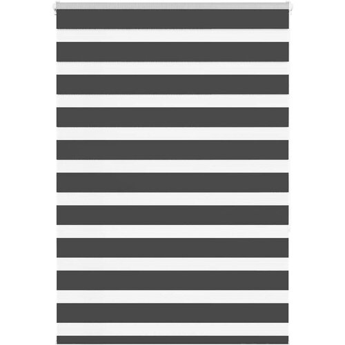 vidaXL Zavjesa zebra crna 110x150 cm širina tkanine 105,9 cm poliester Cene