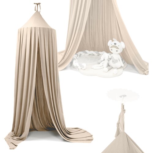 Otro&scaron;ki baldahin za posteljo in igro 290 cm - bež - Baby shower Cene