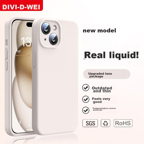  Divi Maska za mobilni telefon iPhone 15, Bela Cene