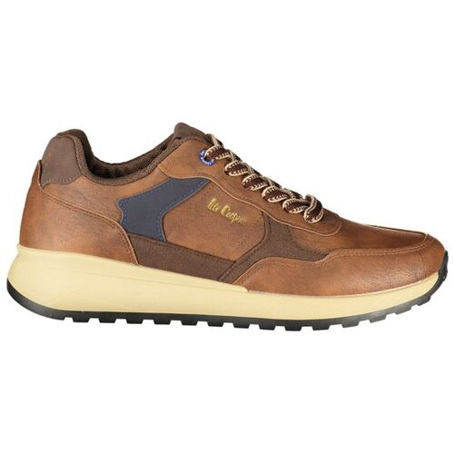 Lee Cooper mu&amp;scaron;ke tenisice LCM628110 s plavim detaljima boje konjaka Slike