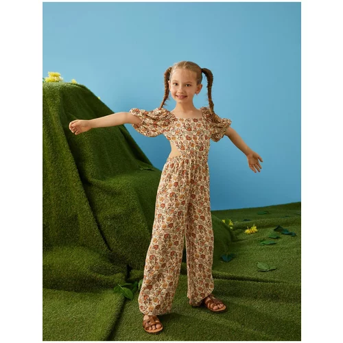 Koton Overalls with Window Detailed Balloon Sleeves