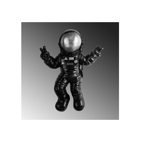 Wallity Zidna dekoracija Cosmonaut 4, 35cmx47cmx10cm, Crna Slike