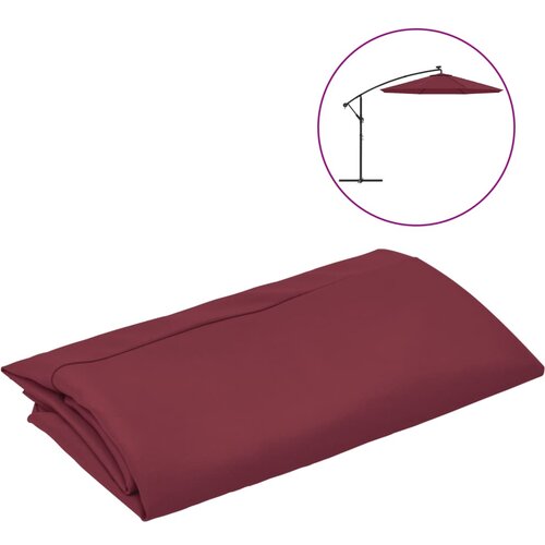 VidaXL nadomestna tkanina za senčnik bordo rdeča 350 cm, (20728384) Slike