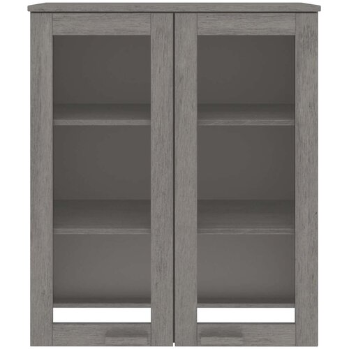  Gornji element za komodu HAMAR svjetlosivi 85x35x100cm borovina Slike