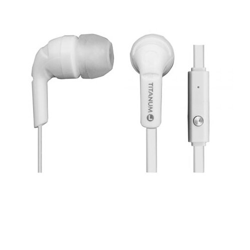  Slušalice sa mikrofonom TITANUM, In-Ear, white,... Cijene
