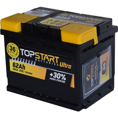 TOP START akumulator 12V 62Ah 580A/En Cene