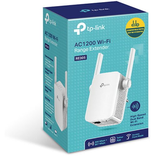  Ekstender dometa TP-LINK RE305 Wi-Fi/AC1200/867Mbps/300Mpbs/2 eksterne antene Cene