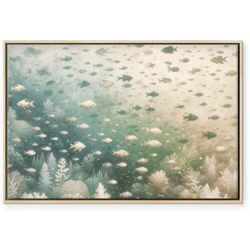  Slika - The marine world 120x80 U prirodnom drvenom okviru Slike