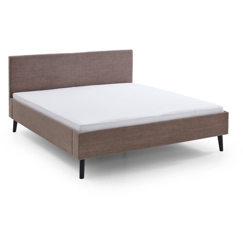 Meise Möbel Smeđi tapecirani bračni krevet 180x200 cm Avola – Cijene