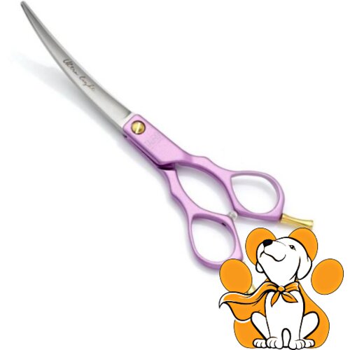 Tauro Pro Line cutting Scissors Curved Purple 15cm, Makaze Za Šišanje Pasa Cene