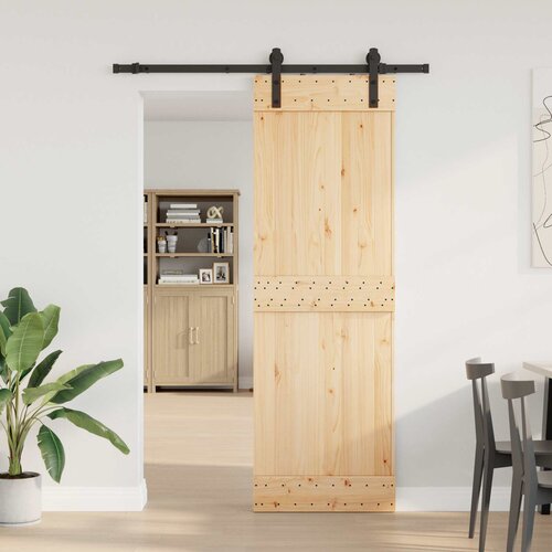  Klizna vrata NARVIK Prirodna i crna 70 x 210 cm (152,5 cm) Cijene