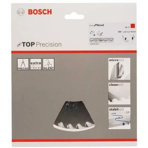 Bosch PROFESSIONAL list krožne žage Top Precision Best for Wood 165x20x1,8-32, 2608642386