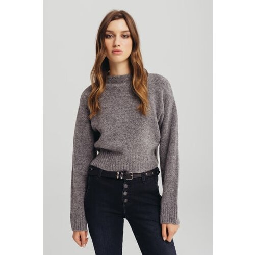 Legendww zenski sivi dzemper sa visokim okovratnikom Cene