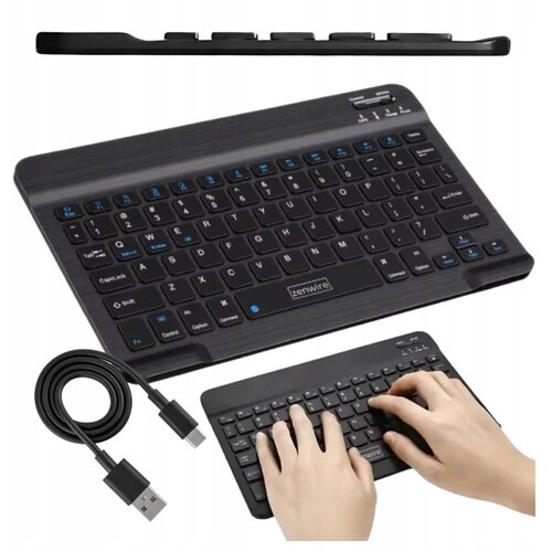 Zenwire WLK-620 brezžična Bluetooth tipkovnica 10'' USB-C polnilna QWERTY črna, (5000195777) Cene