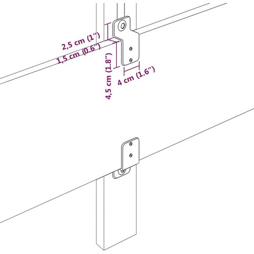 VidaXL Vzglavje Diamantna Blokovska Oblika Temno Siva 80 cm Tkanina Slike