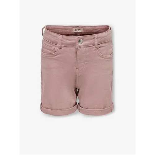 Only Pink Denim Shorts Phine - Girls