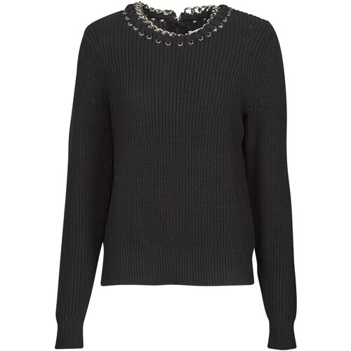 Michael Kors CHAIN NK SWEATER Crna Cijene