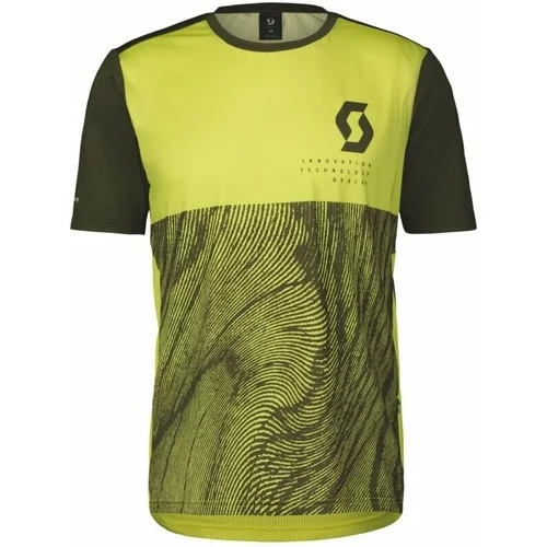 Scott Trail Vertic S/SL Men's Shirt Bitter Yellow/Fir Green M