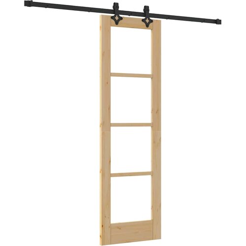  Klizna vrata ORKDAL 61 x 198,5 cm Masivna borovina i staklo Slike