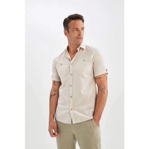 Defacto Men&amp;#039;s Shirt Beige N9073az/bg745 Slike