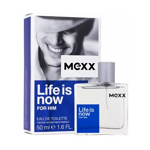 Mexx life Is Now For Him toaletna voda 50 ml za muškarce