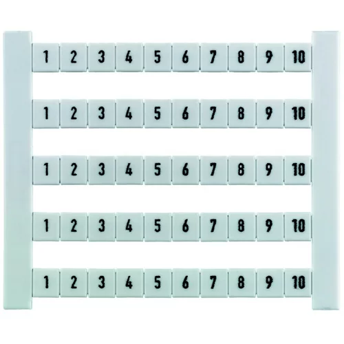 Weidmüller 50 kosov. jevi označevalci za priključke DEK 5 FWZ 1-10, (20891841)