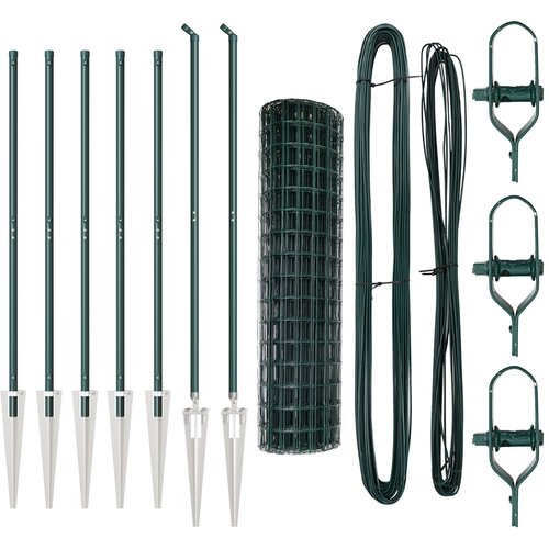 VidaXL Euro Ograda Set od 2 Zelena Metal 10 x 1.2 m Izdržljiva Slike