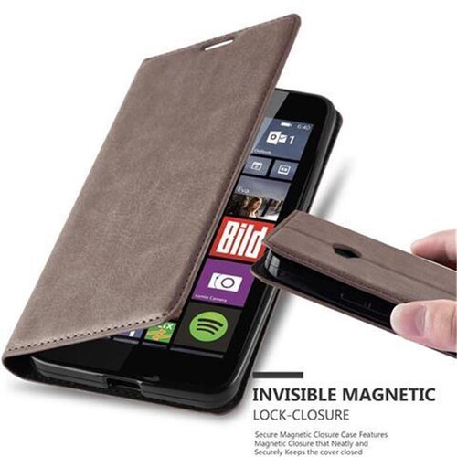 Cadorabo Ohišje, združljivo z Nokia Lumia 640 v kavovinsko rdeča - Zaščitni ovitek z magnetnim zapiranjem, stoječo funkcijo in režo za kartice, (20558447) Cene
