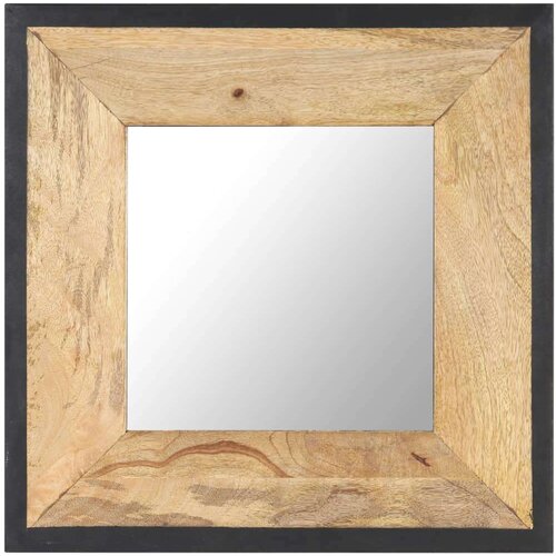 vidaXL Ogledalo 50x50 cm trden mangov les Cene
