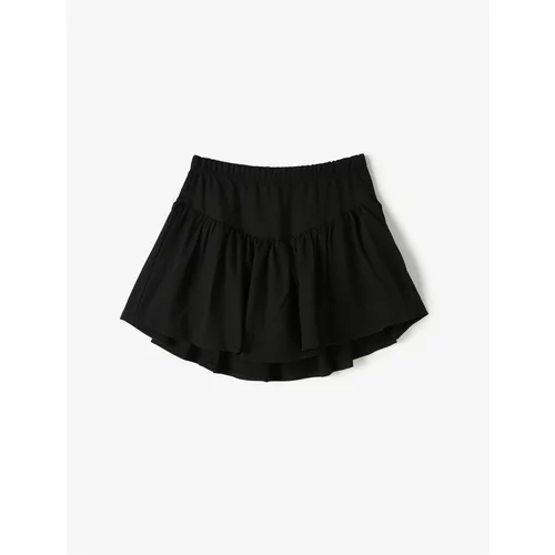 Koton Shorts Skirt Textured Pleated