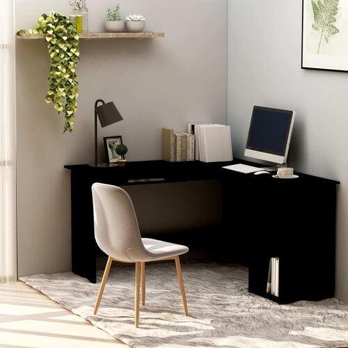 vidaXL kutni radni stol crni 120 x 140 x 75 cm od iverice Cijene