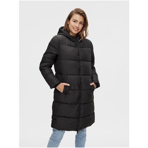 black quilted coat