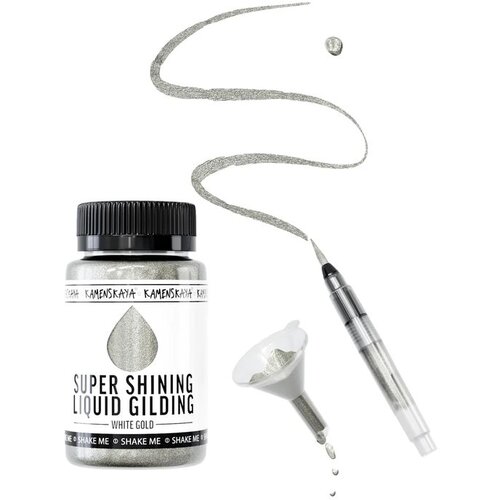  Tečni metali za pozlatu KAMENSKAYA 100 ml | white gold Slike