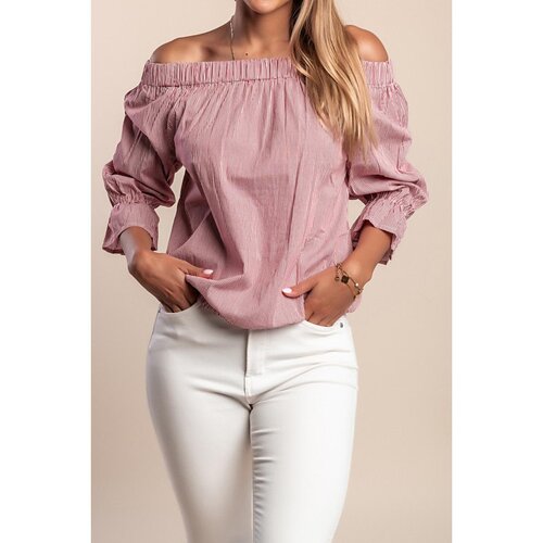 Fenzy Bluza S Prugastim Printom, Crvena Slike