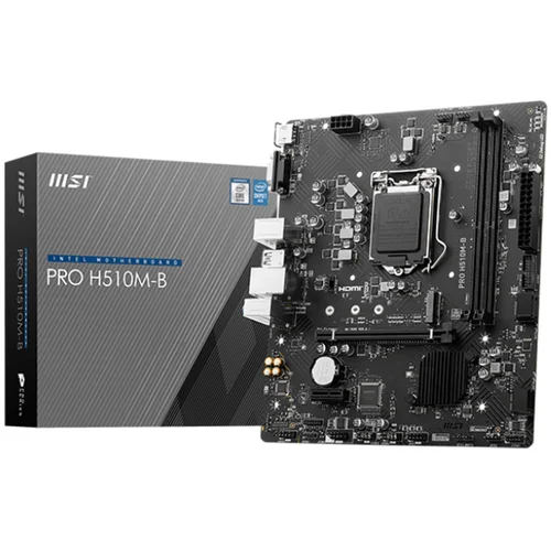 MSI MB PRO H510M-B DDR4, mATX, 10th-Intelsupport, Soc1200, DDR4, PCIe, M.2, HDMI,, VGA,, GLAN