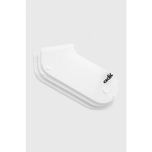 Adidas Nogavice 3-pack bela barva