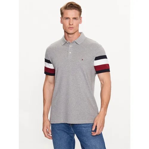 Tommy Hilfiger Polo majica MW0MW31675 Siva Slim Fit