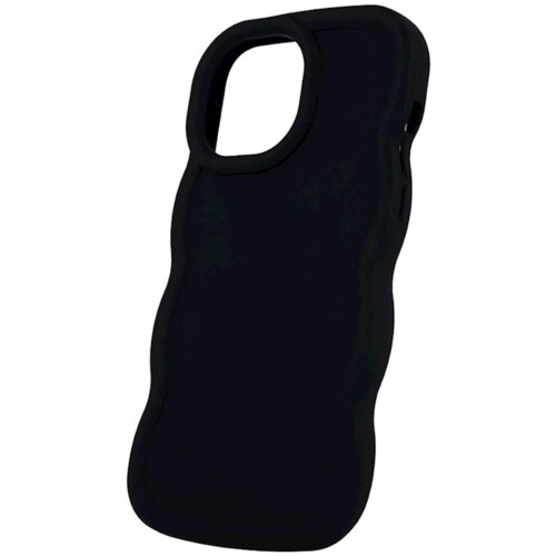 Bubble silikonski ovitek za iPhone 16 Plus - črn Slike