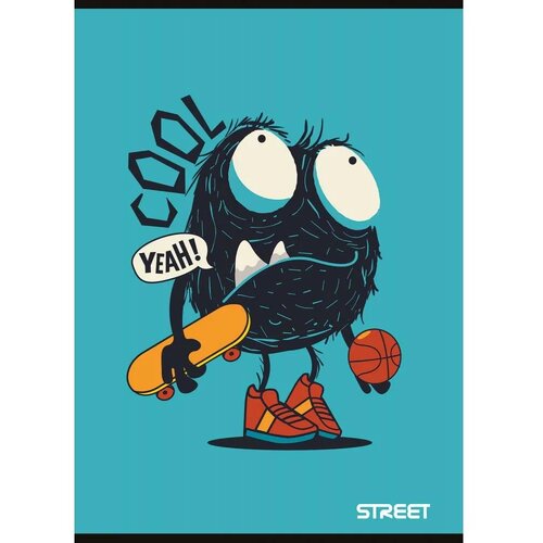 STREET Zvezek Monsters A5 črte z robom Slike