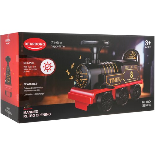  Guralica za bebe Retro locomotiva - crna Cijene